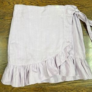 Karlie Purple Wrap Skirt